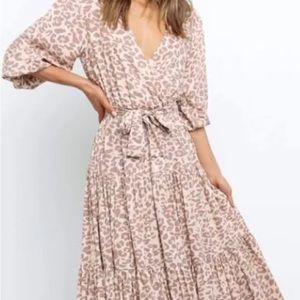 Petal & Pup cheetah maxi dress